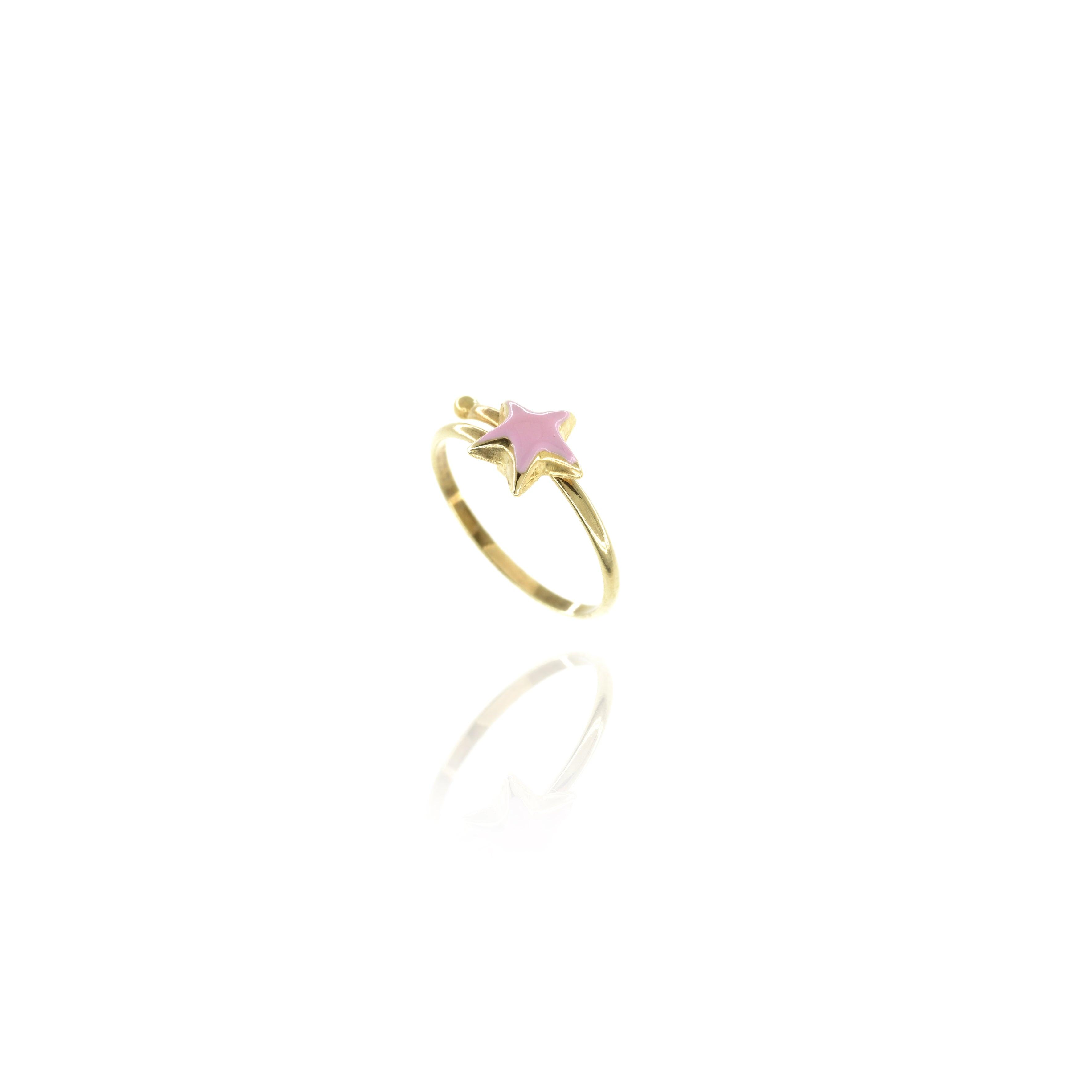 Anello Stella rosa