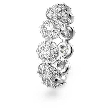 Anello Una Angelic Taglio Round Bianco Placcato rodio - ANELLO