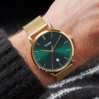 Aravis Mesh Green, Gold Colour