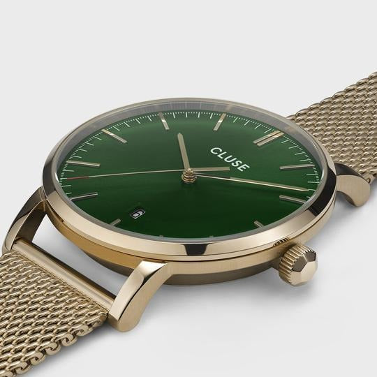 Aravis Mesh Green, Gold Colour