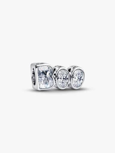 ’BOO’ che si illumina al buio Argento Sterling 925 - CHARM