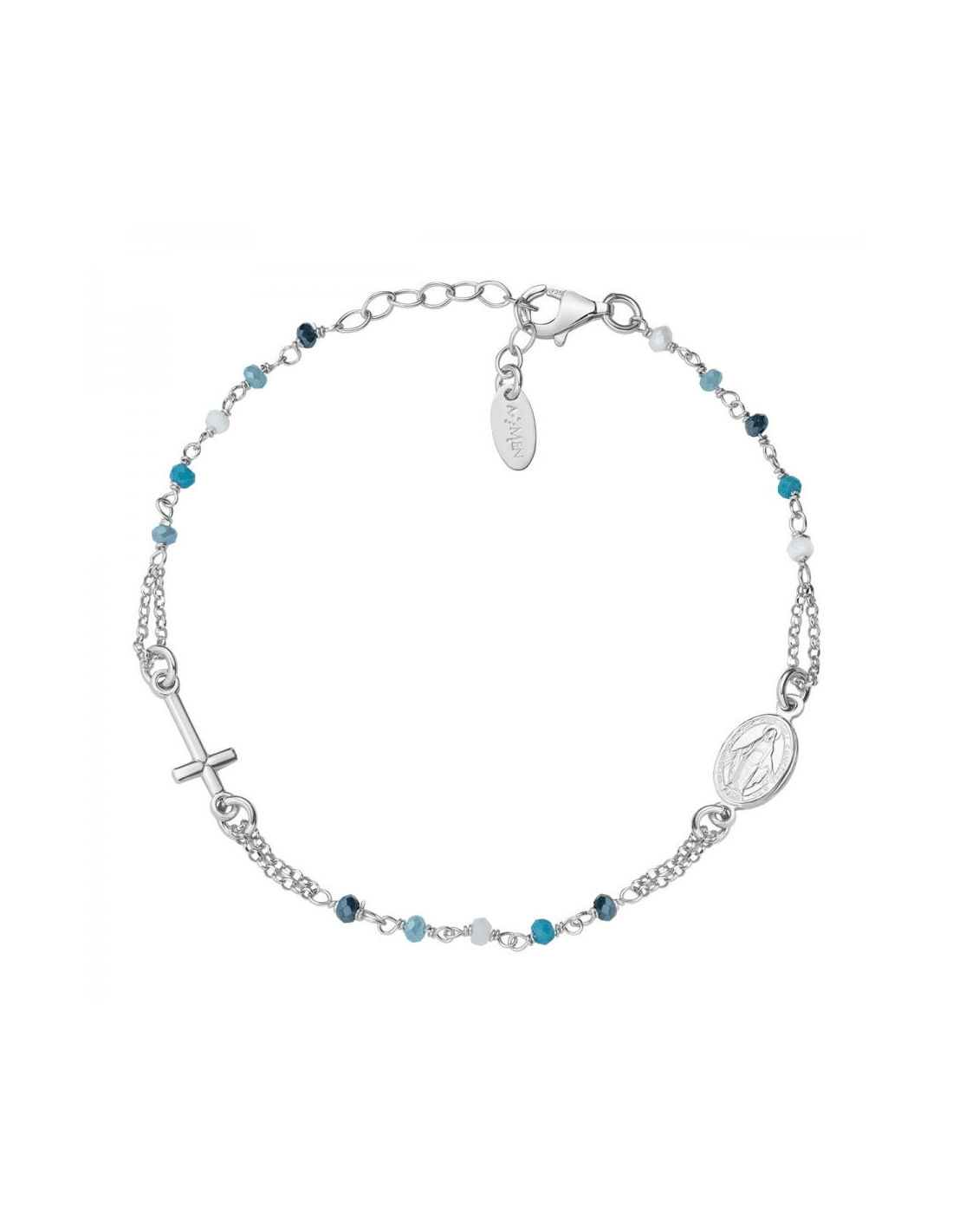 Bracciale Amen con cristalli multicolor collezione Rosari