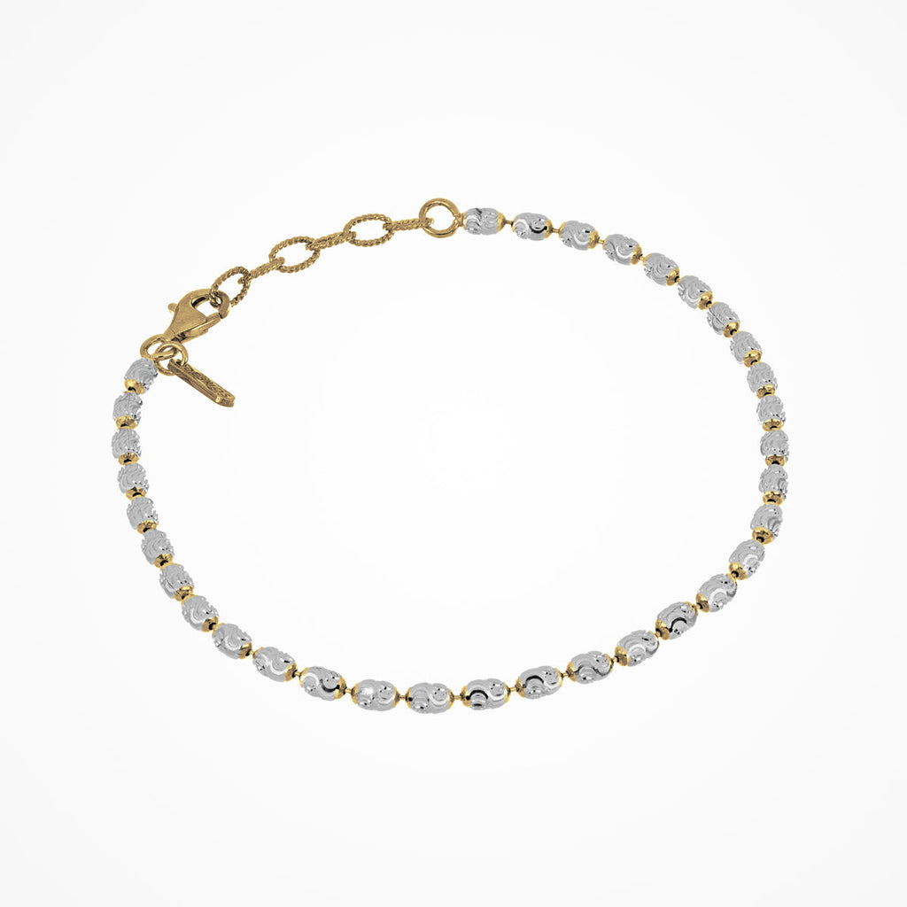 Bracciale Bicolor Rice GW Giallo e Bianco - BRACCIALE