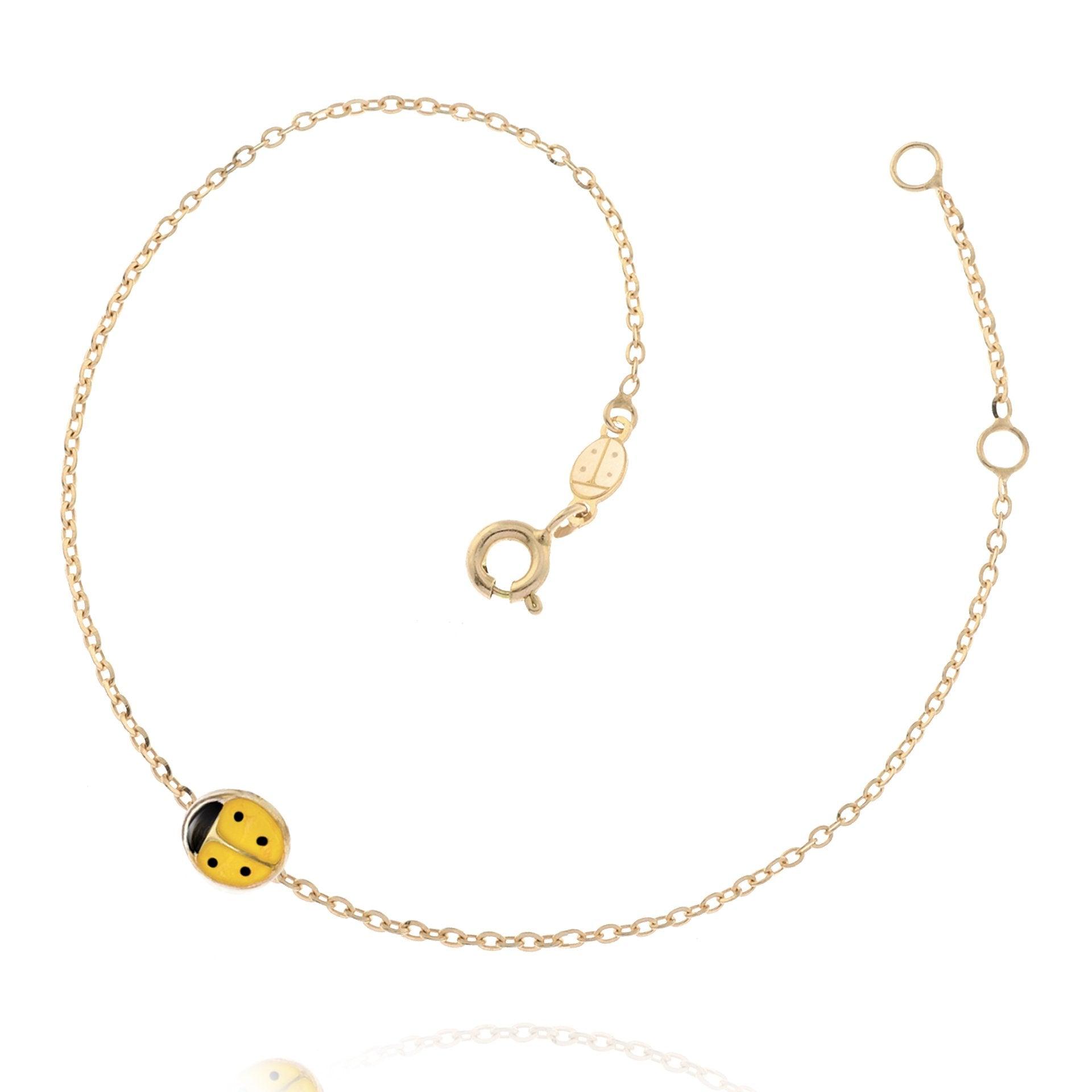 Bracciale Coccinella gialla