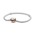Bracciale con Chiusura a Cuore 23 cm