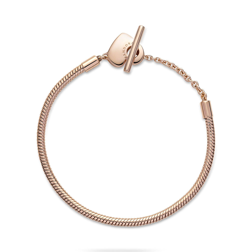 Bracciale con Chiusura a T e Cuore