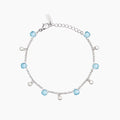 Bracciale con elementi in glass azzurro BEAUTY CODE