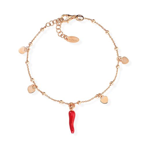 Bracciale Cornetto Rosso Cuori