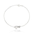 Bracciale Cuore in Oro e Zirconi
