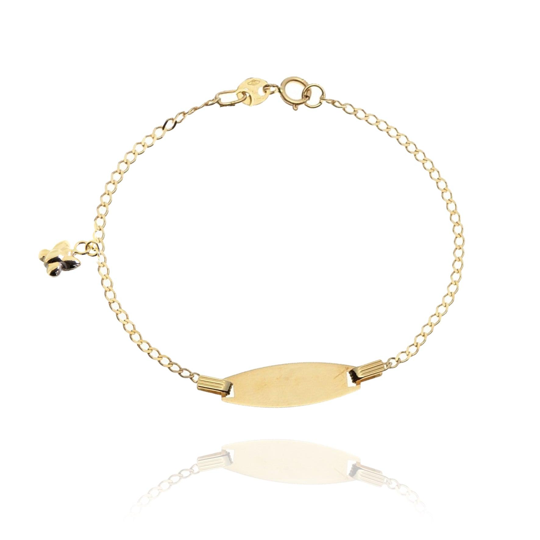 Bracciale Farfalla targhetta