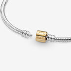 Bracciale Moments chiusura barilotto oro 14 kt