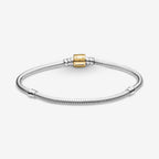 Bracciale Moments chiusura barilotto oro 14 kt
