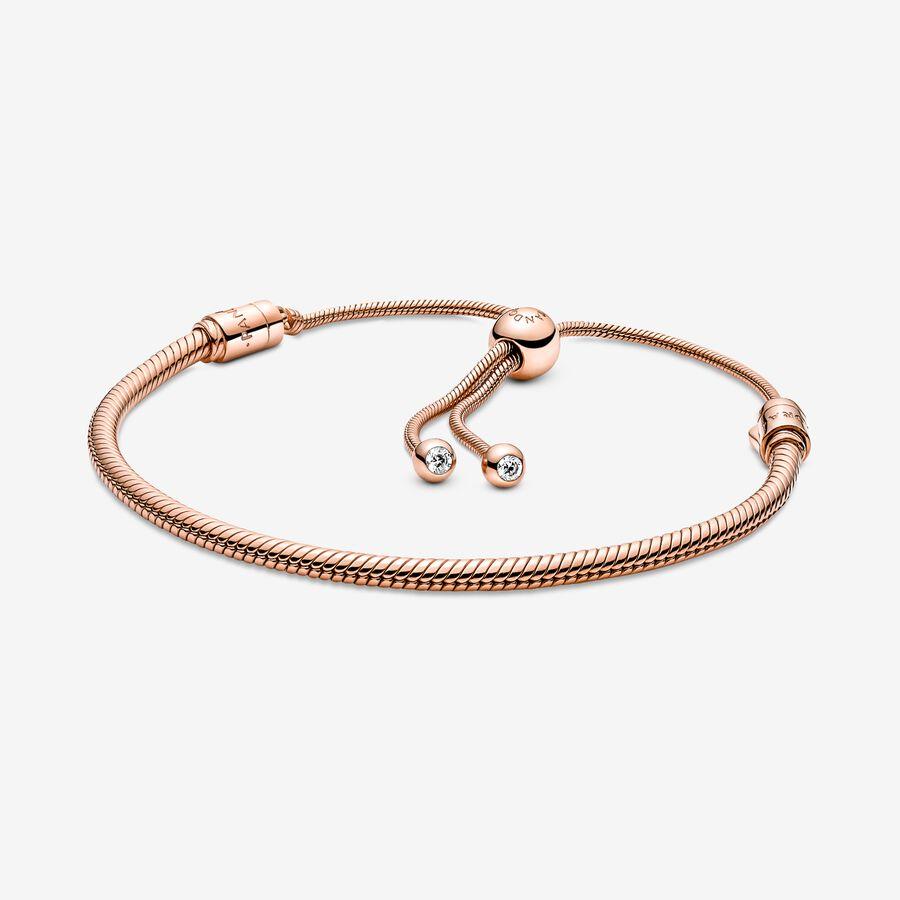 Bracciale Pandora Moments con maglia snake e chiusura regolabile