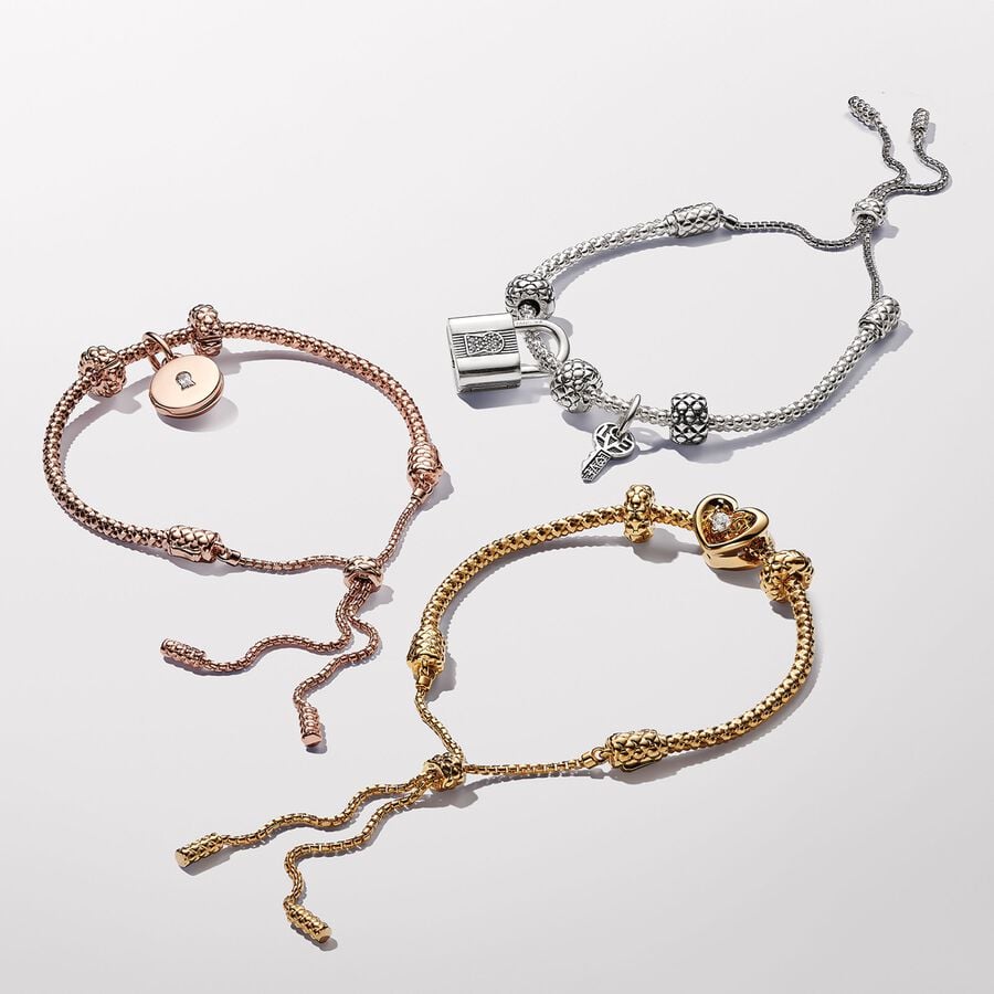 Bracciale Regolabile Maglia Geometrica - BRACCIALE