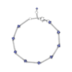 Bracciale Rigido con Pietre Blu