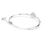 Bracciale rigido Constella Taglio Round Dancing stone Bianco Placcato rodio - BRACCIALE