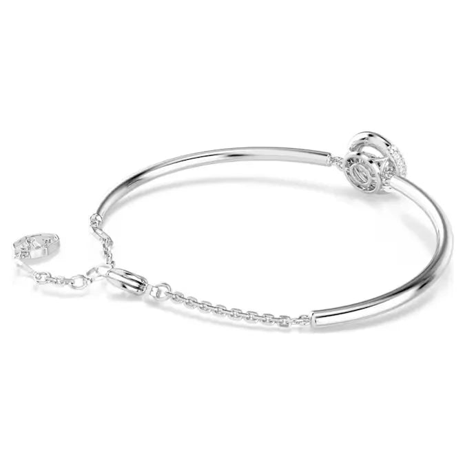 Bracciale Rigido Dextera Taglio Round Bianco Placcato Rodio - BRACCIALE