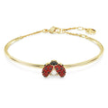 Bracciale rigido Idyllia Coccinella, Rosso, Placcato color oro