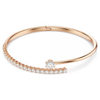 Bracciale rigido Matrix Taglio Round, Bianco, Finitura oro rosa 18K