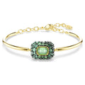 Bracciale rigido Sublima Taglio ottagonale, Verde, Finitura oro 18K