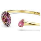 Bracciale rigido Sublima Taglio Pear, Rosso, Finitura oro 18K