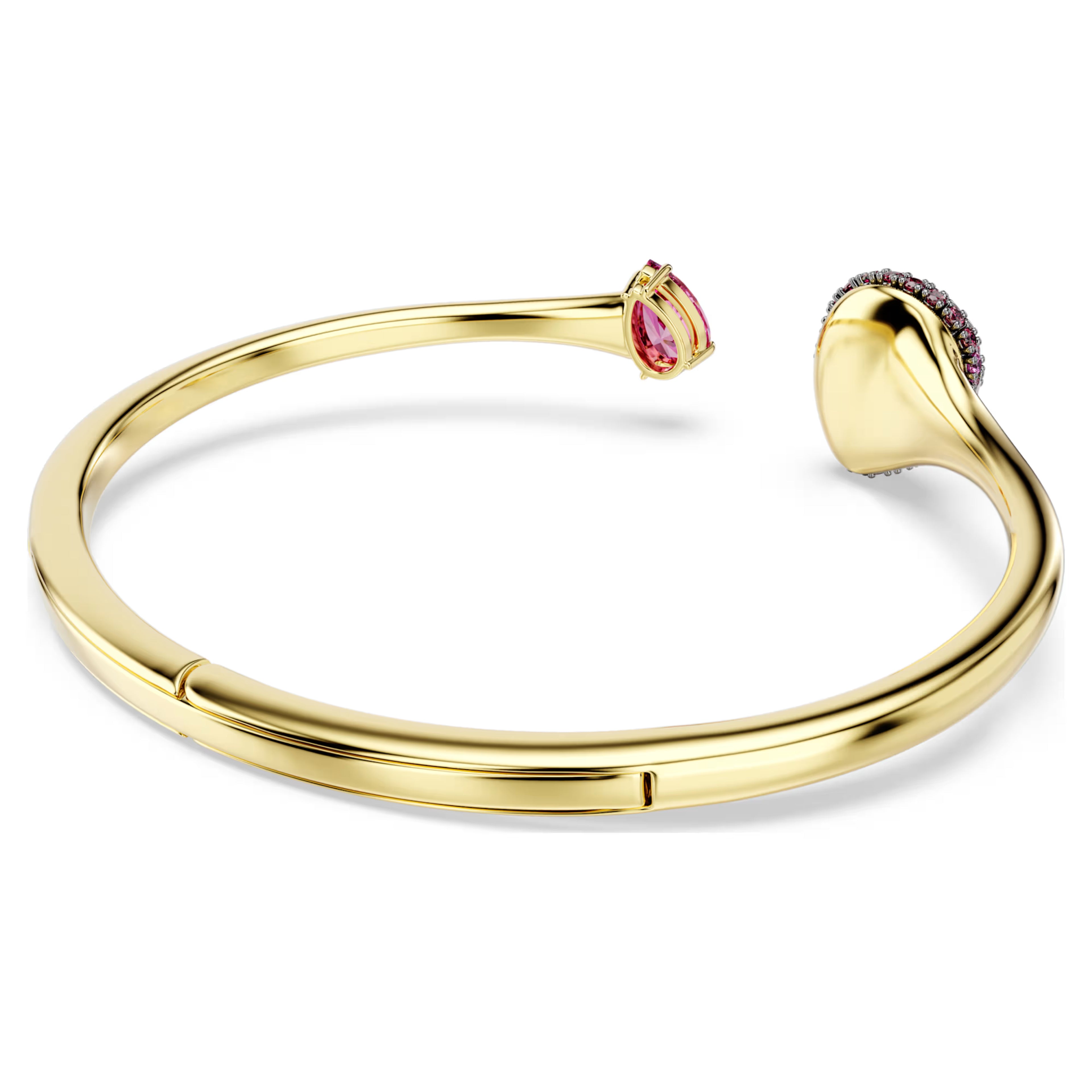 Bracciale rigido Sublima Taglio Pear, Rosso, Finitura oro 18K