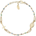 Bracciale Rosario Cristalli Multicolor Pastello