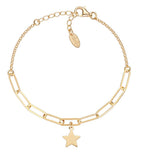 Bracciale Stella Catena Doppia Dorata