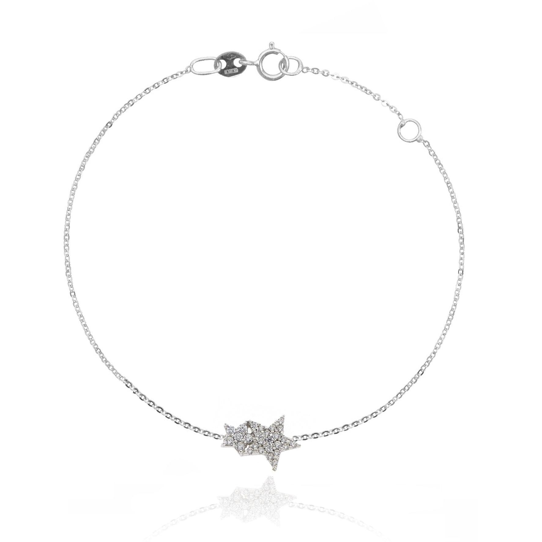 Bracciale Stella doppia e Zirconi