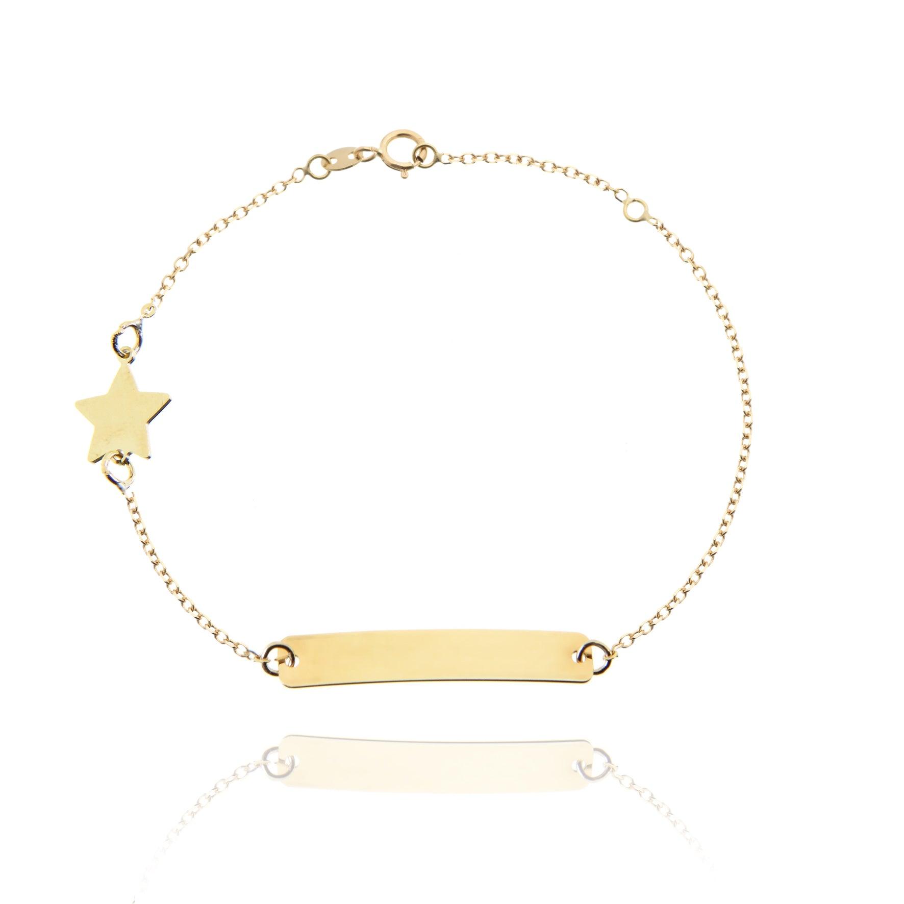 Bracciale Stella targhetta