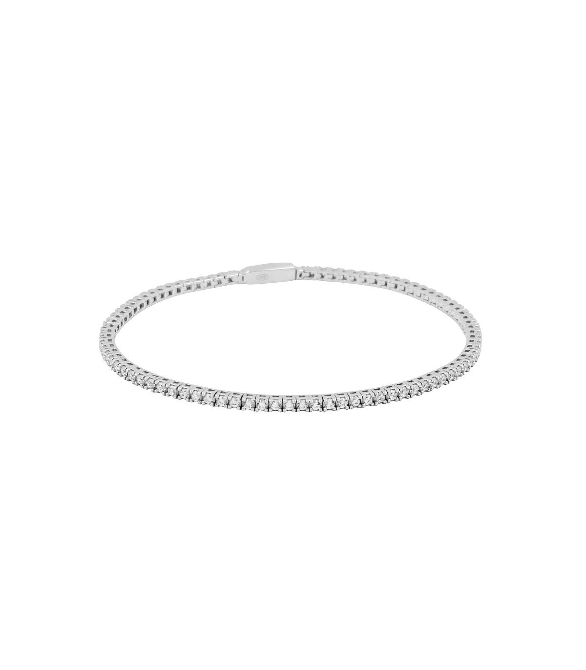 Bracciale Tennis Zancan in Argento 925 e Zirconi Bianchi - 17 cm - BRACCIALE