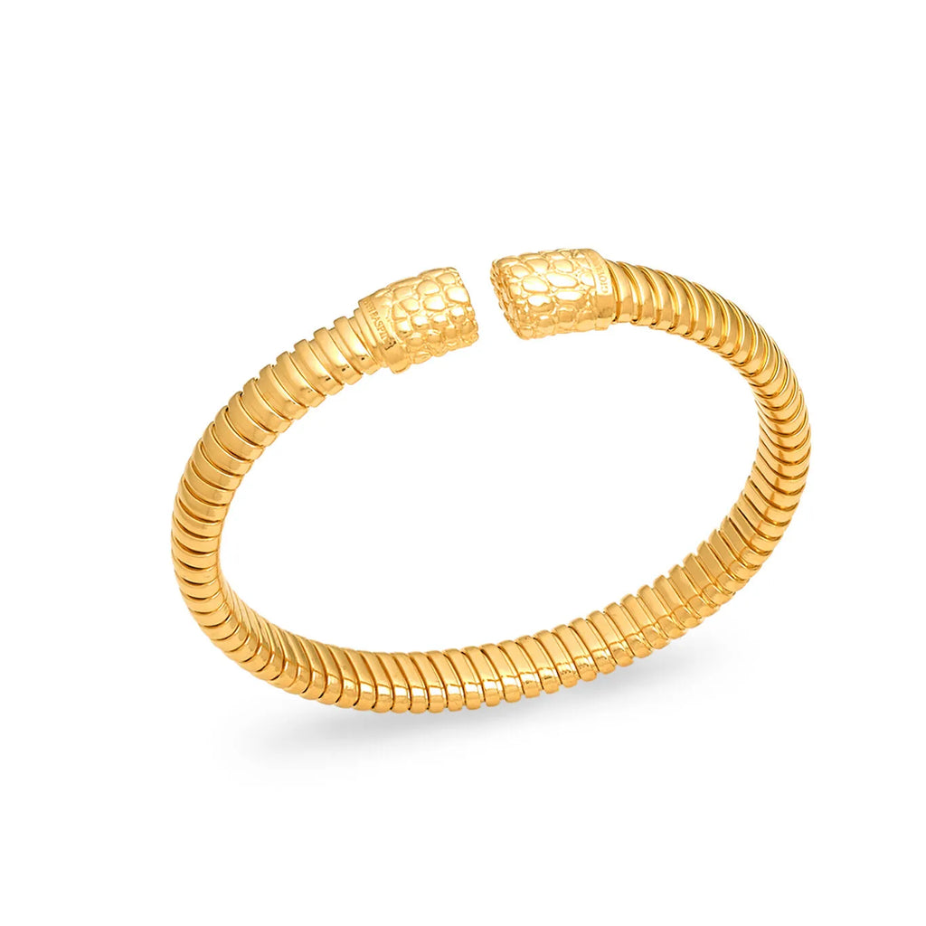 Bracciale Tubogas Croco Piccolo - Argento Dorato - BRACCIALE