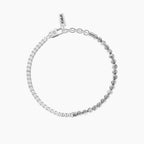 Bracciale Uomo con Tennis di Zirconi e Agata Grigia