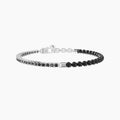 Bracciale Uomo con Tennis di Zirconi e Agata Neri