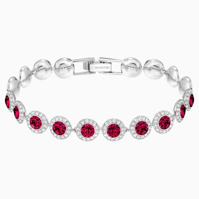 BRACCIALETTO ANGELIC, PLACCATURA RODIO ROSSO BIANCO