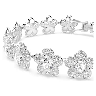 Braccialetto Ariana Grande x Swarovski Taglio Round Fiore Bianco Placcato rodio - BRACCIALE