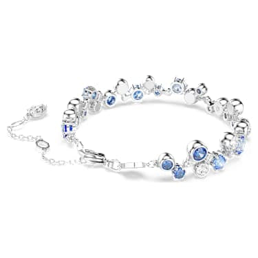 Braccialetto Constella Taglio misto Blu Placcato rodio - BRACCIALE