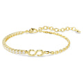 Braccialetto Matrix Taglio Round, Bianco, Finitura oro 18K