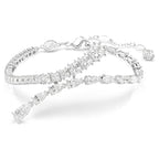 Braccialetto Matrix SWAROVSKI-Taglio misto Bianco Placcato rodio M - BRACCIALE