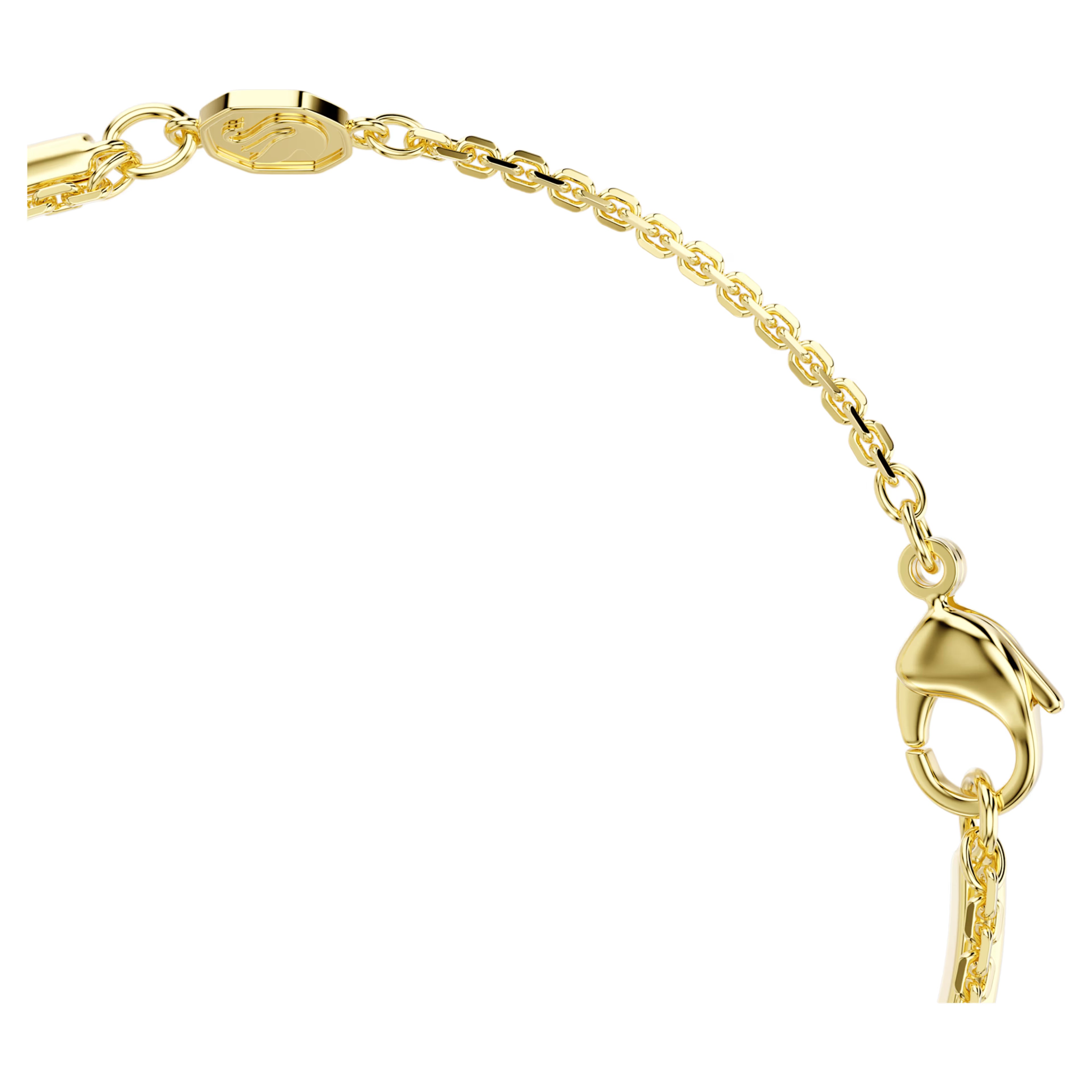 Braccialetto Mesmera Taglio misto, Bianco, Finitura oro 18K