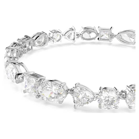 Braccialetto Mesmera Taglio misto Bianco Placcato rodio - BRACCIALE