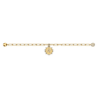Braccialetto The Elements Star bianco, placcato color oro