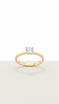 Anello solitario classico oro 18k