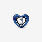 Charm Cuore Blu Girevole