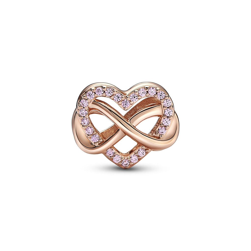 Charm Cuore Rosa e Infinito