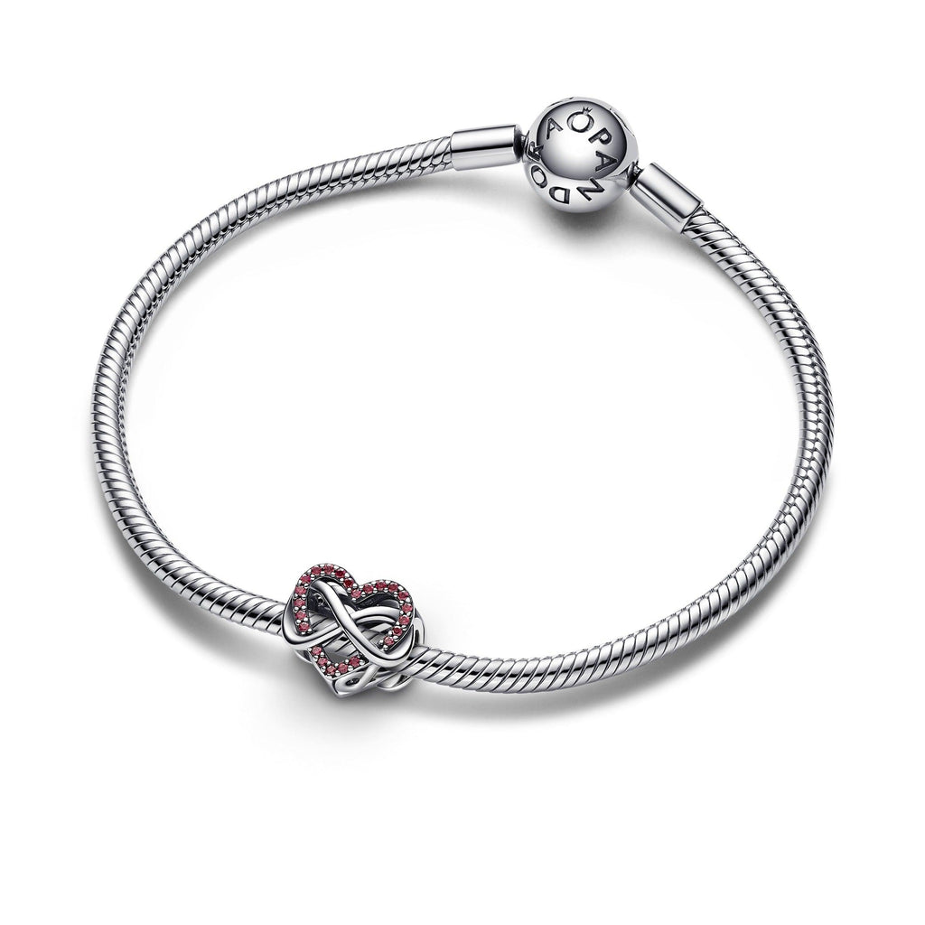 Charm Cuore Rosso e Infinito