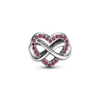Charm Cuore Rosso e Infinito