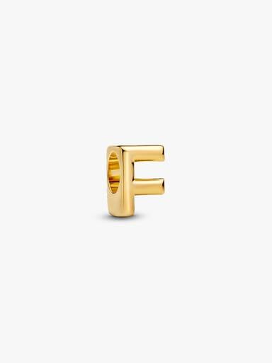 Charm Lettera F piccola Finitura in Oro - CHARM