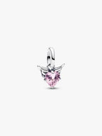 Charm Mini Pendente Winged Heart Rosa Pandora ME Argento Sterling 925 - CHARM