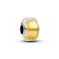 Charm Mini Vetro di Murano con Foglia d'Oro